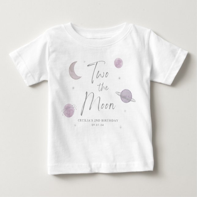 Two the Moon Birthday Shirt (Vorderseite)