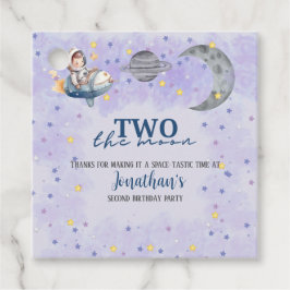 Two The Moon Boy Space Rakete 2. Geburtstag  Geschenkanhänger