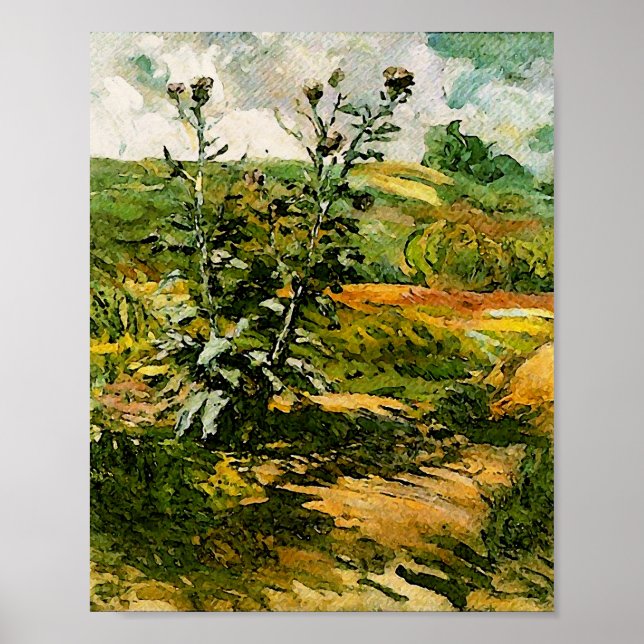 Two Thistles Van Gogh Fine Art Poster (Vorne)