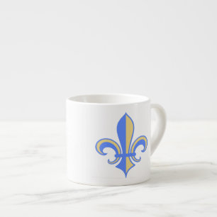 Two Tone Fleur-de-Lis Espressotasse