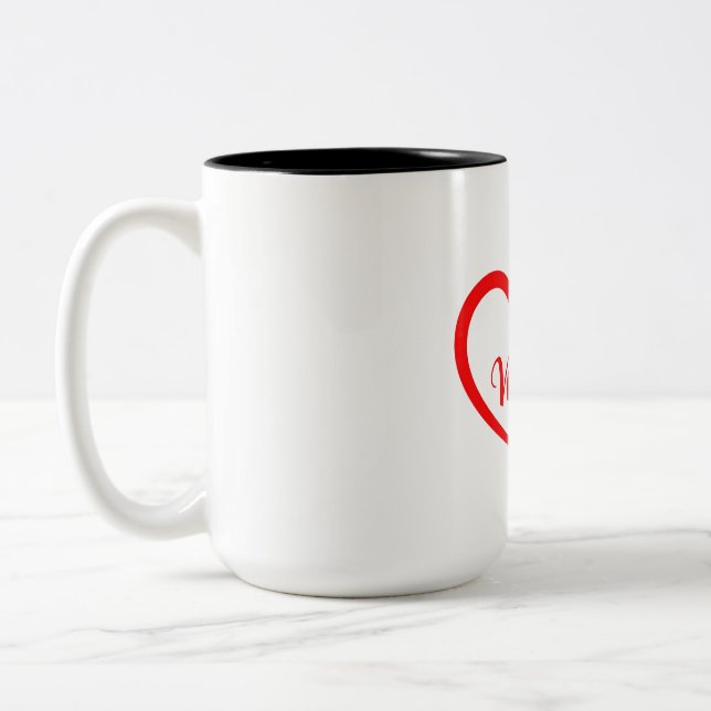 Two-Tone Mug, 15 oz Zweifarbige Tasse (Links)