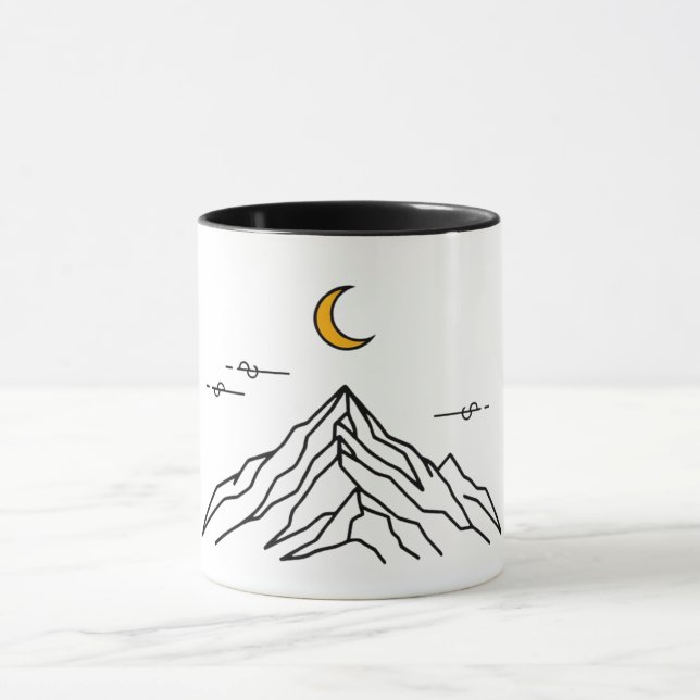 Two-Tone Mug "Mountain & Moon" Tasse (Zentrum)