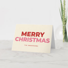 Two-Tone Retro Schriftzug Frohe Weihnachten