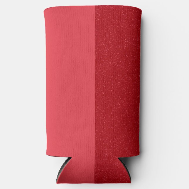 Two-Tone Tomato Red Custom Seltzer Cooler Selters Dosenkühler (Vorderseite)