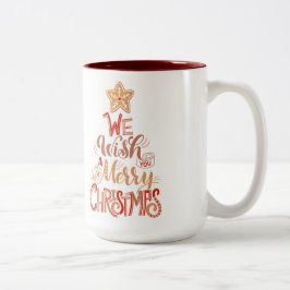 Two-Tone-Weihnachtskaffee-Tasse Zweifarbige Tasse