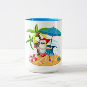 Two-Tone-Weihnachtskaffee-Tasse Zweifarbige Tasse