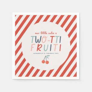 Two-tti Fruiti 2. Geburtstag Party Niedlich Serviette