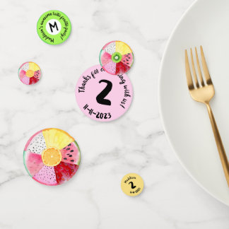 Two-tti Fruitti Tutti Fruitti Tropical Geburtstag Konfetti
