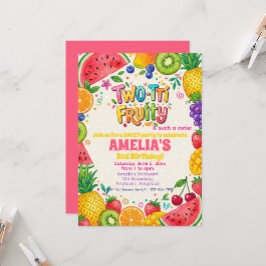 Two-tti Fruity 2. Geburtstagsfeier Einladung