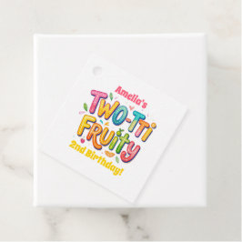 Two-tti Fruity 2nd Birthday Party Geschenkanhänger