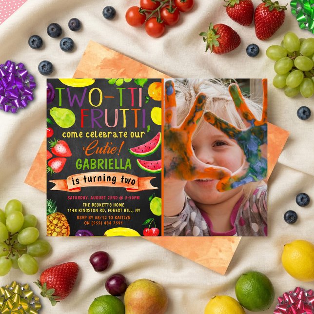 Two-tti Frutti 2. Geburtstag Foto Einladung (Von Creator hochgeladen)