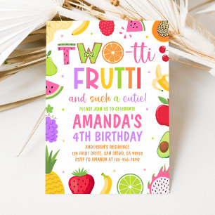 Two-tti Frutti 2. Geburtstagseinladung Einladung