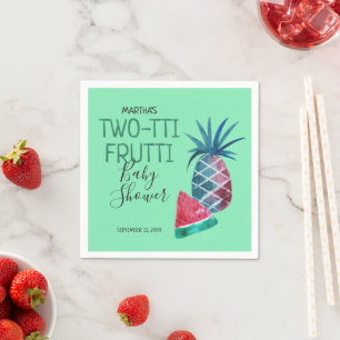 Two-tti Frutti Baby Shower Serviette