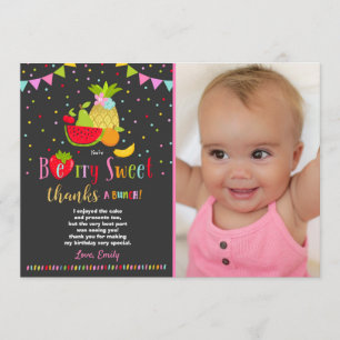 Two-tti Frutti danken Ihnen, Two-tti Frutti Party Dankeskarte