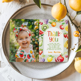 Two-tti frutti Geburtstag Foto Dankeschön Karte