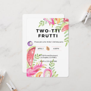 TWO-TTI FRUTTI Geburtstags- Geburtstagskarte für M Einladung
