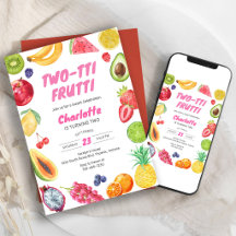 Two-tti Frutti Geburtstagseinladung