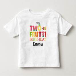 Two-tti Frutti Süsse Fruit 2. Geburtstag Party Kleinkind T-shirt
