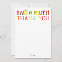 Two-tti Frutti Süsse Fruit 2. Geburtstag Vielen Da