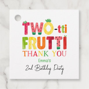 Two-tti Frutti Süsse Fruit 2. Geburtstag Vielen Da Geschenkanhänger
