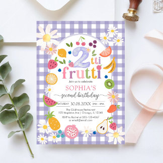 Two-tti Frutti Twotti Frucht Tropisch 2. Geburtsta Einladung