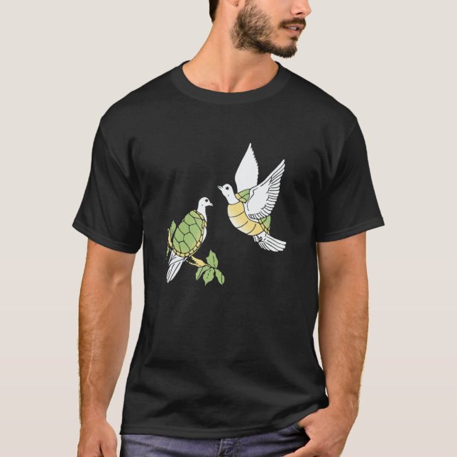 Two Turtle Doves 12 Days Of Christmas T-Shirt (Vorderseite)