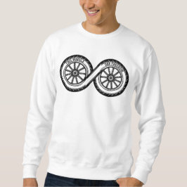 Two Wheels Rider Symbol   Sweatshirt