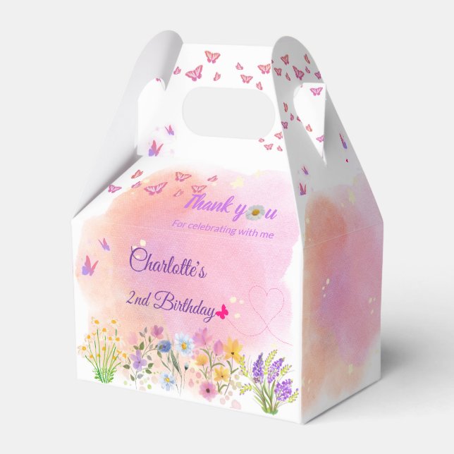 "Two Wild" 2. Geburtstag Gefälligkeitsboxen Geschenkschachtel (Vorderseite)