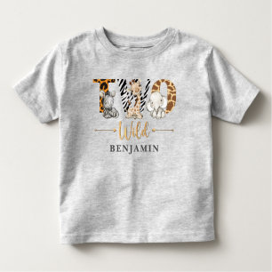Two Wild 2. Geburtstag Jungle Baby T - Shirt