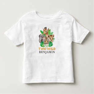 Two Wild 2. Geburtstag Jungle Baby T - Shirt