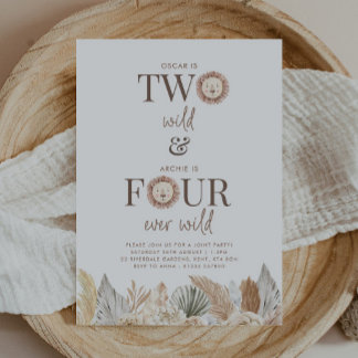 Two Wild and Four Ever Wild Joint Invite Einladung