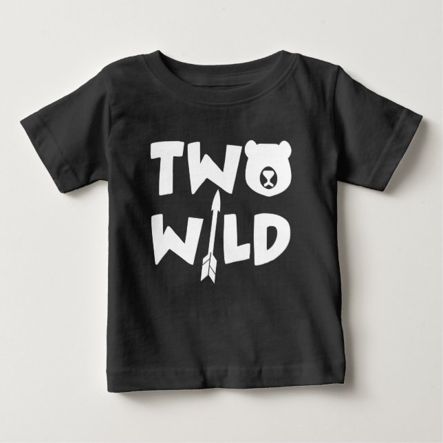Two Wild Birthday Boy Baby T-shirt (Vorderseite)