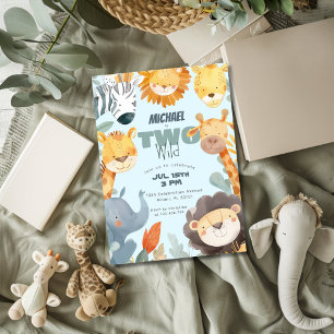 Two Wild Safari Boys 2. Einladung