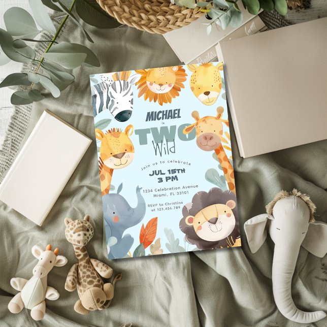 Two Wild Safari Boys 2. Einladung (Von Creator hochgeladen)