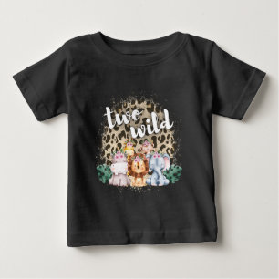 Two Wild Safari Jungle Thema 2. Geburtstag Baby T-shirt
