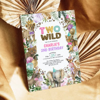 Two Wild Safari Party Animals Girl 2. Geburtstag