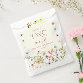 Two Wild Wildflower Wild Flower 2nd Birthday Party Geschenktütchen