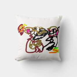 Two wolves Autumn Kissen