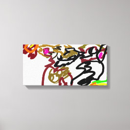 Two wolves Autumn Leinwanddruck