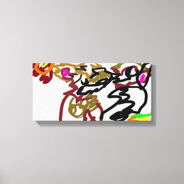 Two wolves Autumn Leinwanddruck (Vorderseite)