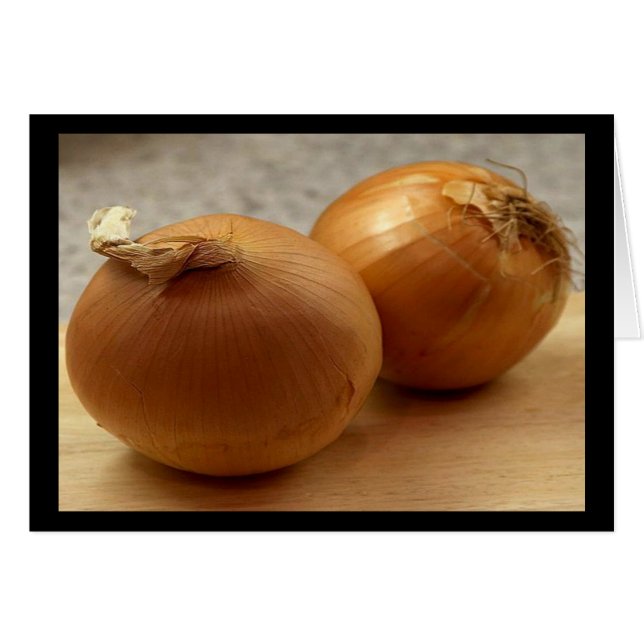 Two Yellow Onions Cards (Vorderseite (Horizontal))
