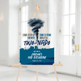 Twonado Twister Tornado Grunge Birthday Welcome Acrylschild