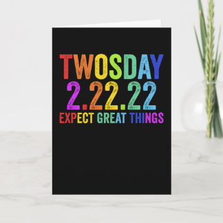 Twosday Tuesday February 22 2022 2-22-22 Karte