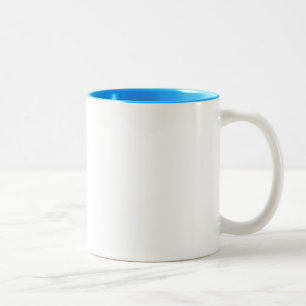 TwoTONE BLAUE TASSEN-Geschenk Schablone + Zweifarbige Tasse