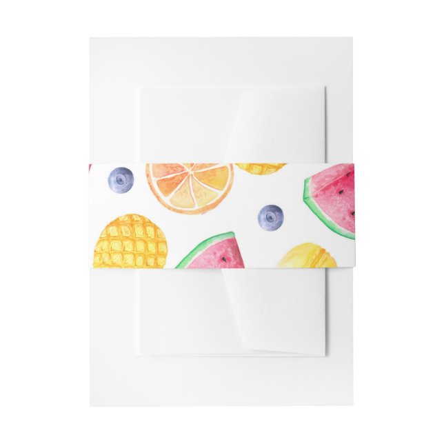 Twotti Fruitti Bauch-Band Einladungsbanderole (Vorderseite Beispiel)