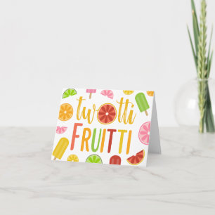 Twotti Fruitti Zitrusfrucht-Eis-Pop-zweiter Einladung