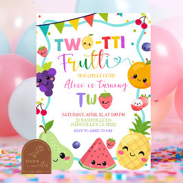 Twotti Frutti 2. Geburtstagseinladung Einladung