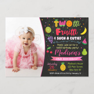 Twotti frutti 2. Party Einladung