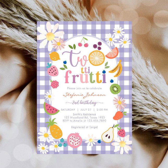 Twotti Frutti 2nd Birthday Invitation Einladung (Von Creator hochgeladen)