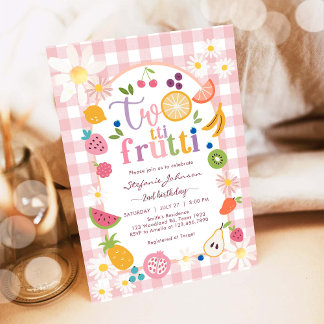 Twotti Frutti 2nd Birthday Invitation Einladung